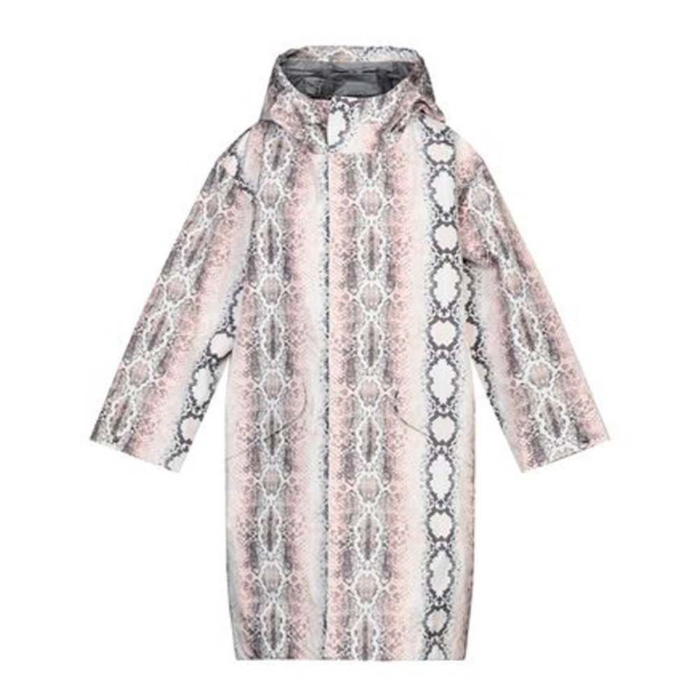NWT Maje Baro snake-print shell hooded jacket